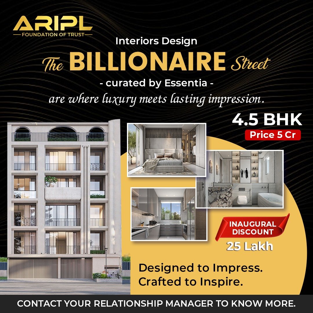 ARIPL The BILLIONAIRE Street Sector 102 Gurgaon